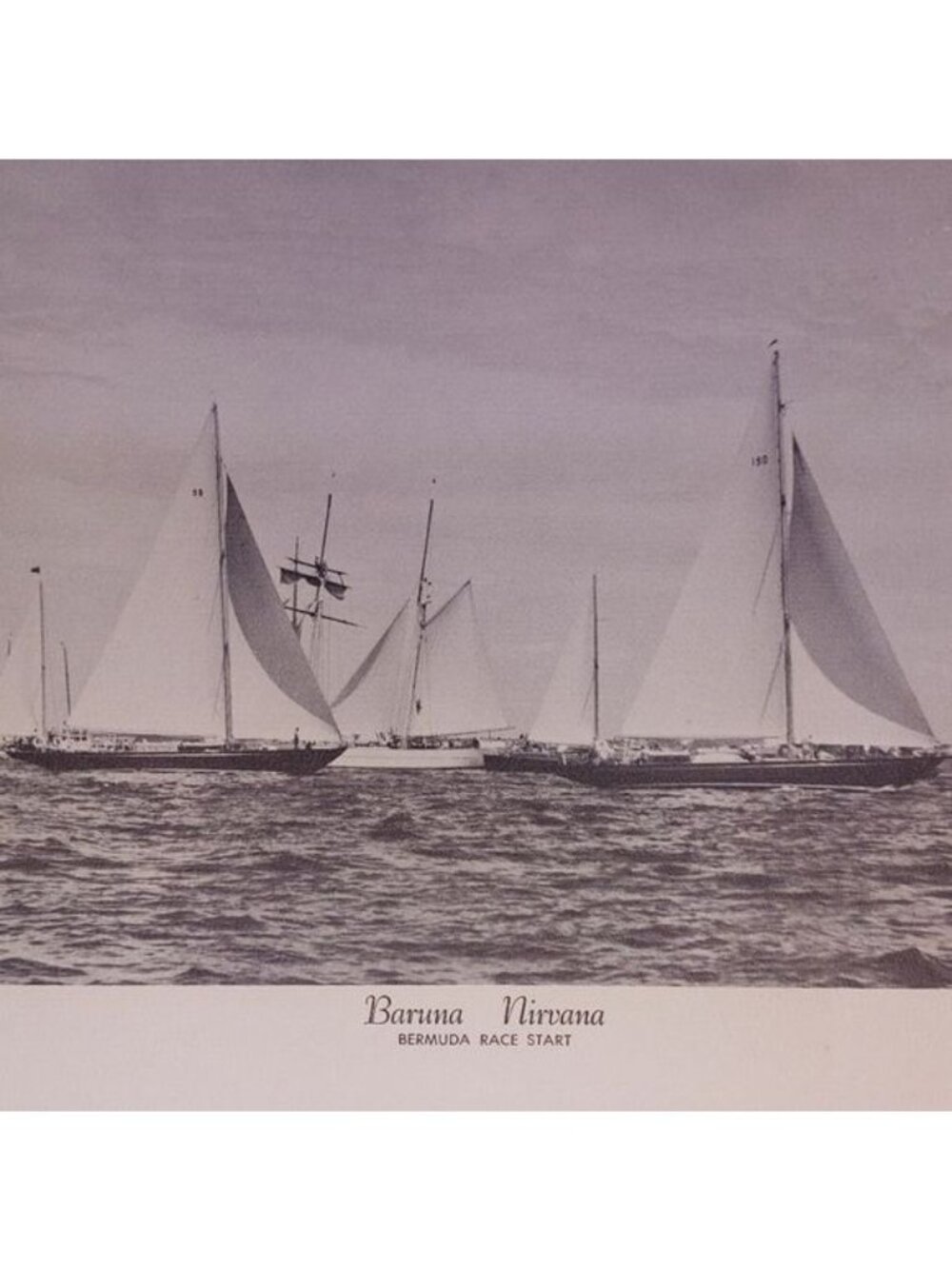 Set of Vintage Famous Ocean Racing Yachts Art Prints